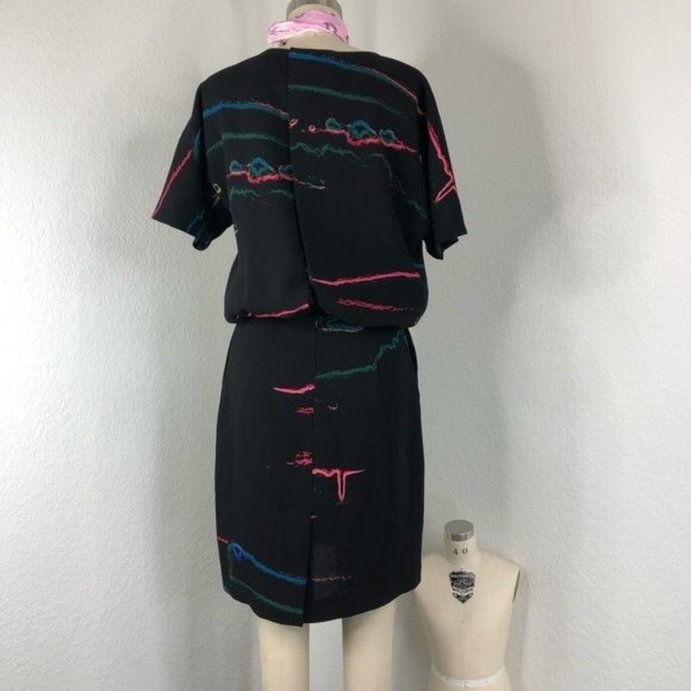 & Other Stories Oil Spill Dress Pencil Color Spill - Picture 4 of 10